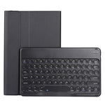 YAM12 Custodia in pelle per tastiera Bluetooth con copritastiera tondo staccabile in pelle di agnello con supporto, For Lenovo Pad Plus 11 inch TB-J607F / Tab P11 11 inch TB-J606F                                                                         ...