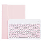 YAM12 Custodia in pelle per tastiera Bluetooth con copritastiera tondo staccabile in pelle di agnello con supporto, For Lenovo Pad Plus 11 inch TB-J607F / Tab P11 11 inch TB-J606F                                                                         ...