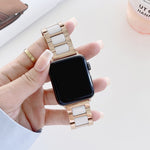 Cinturino ricambio in acciaio e ceramica per Apple Watch