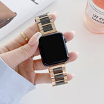 Cinturino ricambio in acciaio e ceramica per Apple Watch