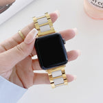 Cinturino ricambio in acciaio e ceramica per Apple Watch