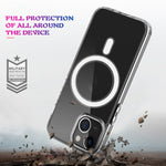 Custodia Magsafe Semplice anello magnetico Custodia antiurto per PC + TPU in acrilico trasparente all-inclusive, For iPhone 13 mini, For iPhone 13, For iPhone 13 Pro, For iPhone 13 Pro Max