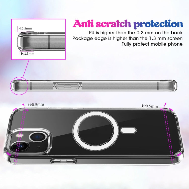 Custodia Magsafe Semplice anello magnetico Custodia antiurto per PC + TPU in acrilico trasparente all-inclusive, For iPhone 13 mini, For iPhone 13, For iPhone 13 Pro, For iPhone 13 Pro Max
