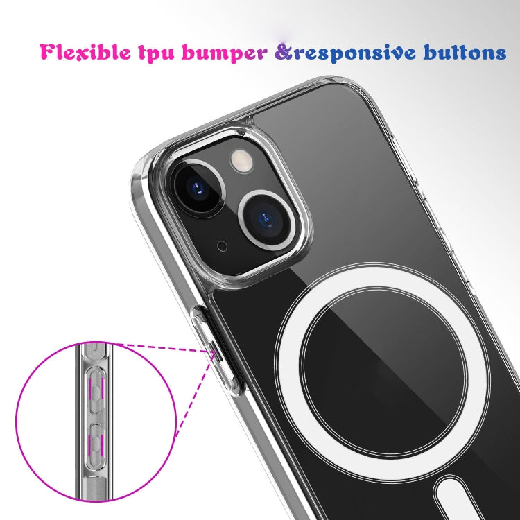 Custodia Magsafe Semplice anello magnetico Custodia antiurto per PC + TPU in acrilico trasparente all-inclusive, For iPhone 13 mini, For iPhone 13, For iPhone 13 Pro, For iPhone 13 Pro Max