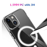 Custodia Magsafe Semplice anello magnetico Custodia antiurto per PC + TPU in acrilico trasparente all-inclusive, For iPhone 13 mini, For iPhone 13, For iPhone 13 Pro, For iPhone 13 Pro Max