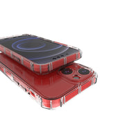 Custodia protettiva trasparente in TPU anti-caduta a doppio osso dritto, For iPhone 13 mini, For iPhone 13, For iPhone 13 Pro, For iPhone 13 Pro Max