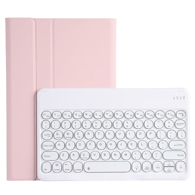 Custodia in pelle per tastiera Bluetooth con copritastiera tonda staccabile YAM13 stile retroilluminazione in pelle di agnello con supporto, For Lenovo Pad Pro 11.5 inch 2021 TB-J716F                                                                     ...