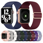 Cinturino elastico in silicone di ricambio per cinturino per Apple Watch Series, 7 41mm / 6 & SE & 5 & 4 40mm / 3 & 2 & 1 38mm, 7 45mm / 6 & SE & 5 & 4 44mm / 3 & 2 & 1 42mm