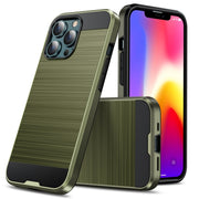 Custodia in TPU in fibra di carbonio con trama spazzolata, For iPhone 13 mini, For iPhone 13, For iPhone 13 Pro, For iPhone 13 Pro Max