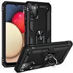 Custodia protettiva antiurto in TPU + PC con supporto girevole a 360 gradi, For Samsung Galaxy A03s 166mm Version, For Samsung Galaxy A03s 166mm Version 166mm 版