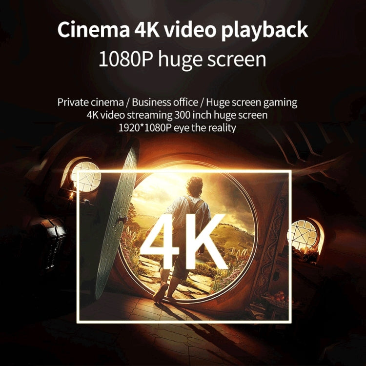 WEJOY Y5 800x480P 80 ANSI Lumen Proiettore Digitale Portatile Home Theater LED HD, Android 9.0, 1G+8G,, Y5 EU Plug, Y5 UK Plug, Y5 AU Plug