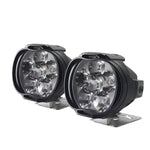 2 PZ L3C 8-85V / 16W / 5000K / 2000LM Faretto LED esterno impermeabile IP65 per moto, L3C