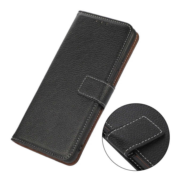 Litchi Texture PU + TPU Custodia in pelle a vibrazione orizzontale con supporto, slot per carte e portafoglio, For Alcatel 1L 2021
