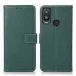 Litchi Texture PU + TPU Custodia in pelle a vibrazione orizzontale con supporto, slot per carte e portafoglio, For Alcatel 1L 2021