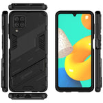 Punk Armor 2 in 1 PC + custodia antiurto in TPU con supporto invisibile, For Samsung Galaxy M32