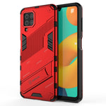 Punk Armor 2 in 1 PC + custodia antiurto in TPU con supporto invisibile, For Samsung Galaxy M32