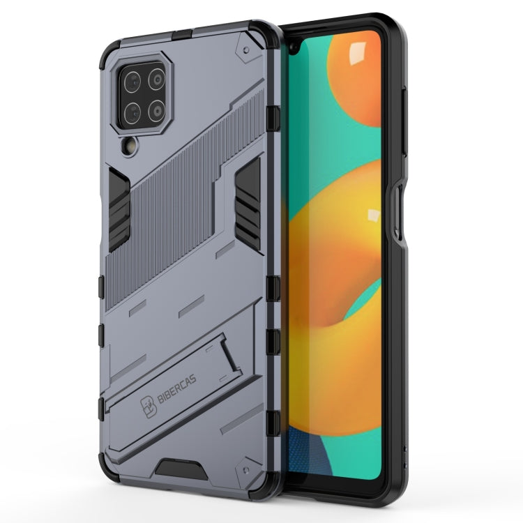 Punk Armor 2 in 1 PC + custodia antiurto in TPU con supporto invisibile, For Samsung Galaxy M32