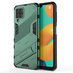 Punk Armor 2 in 1 PC + custodia antiurto in TPU con supporto invisibile, For Samsung Galaxy M32
