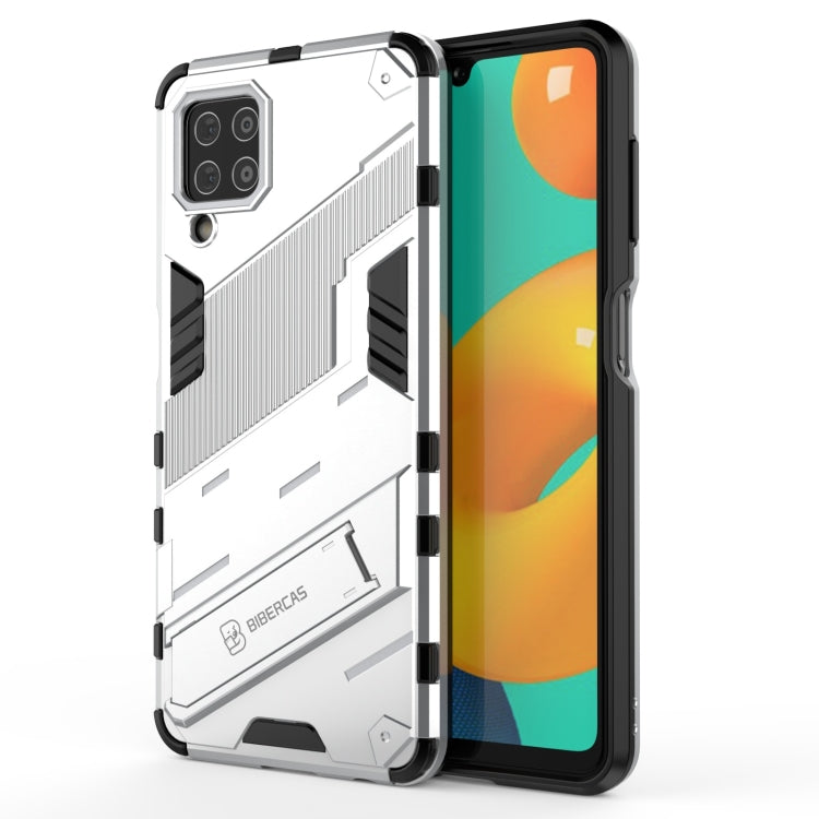 Punk Armor 2 in 1 PC + custodia antiurto in TPU con supporto invisibile, For Samsung Galaxy M32