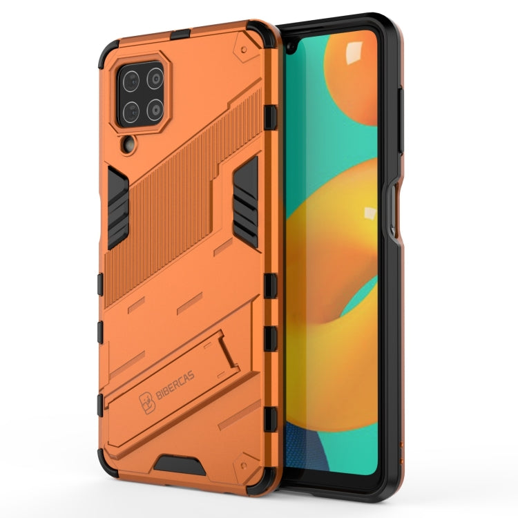 Punk Armor 2 in 1 PC + custodia antiurto in TPU con supporto invisibile, For Samsung Galaxy M32