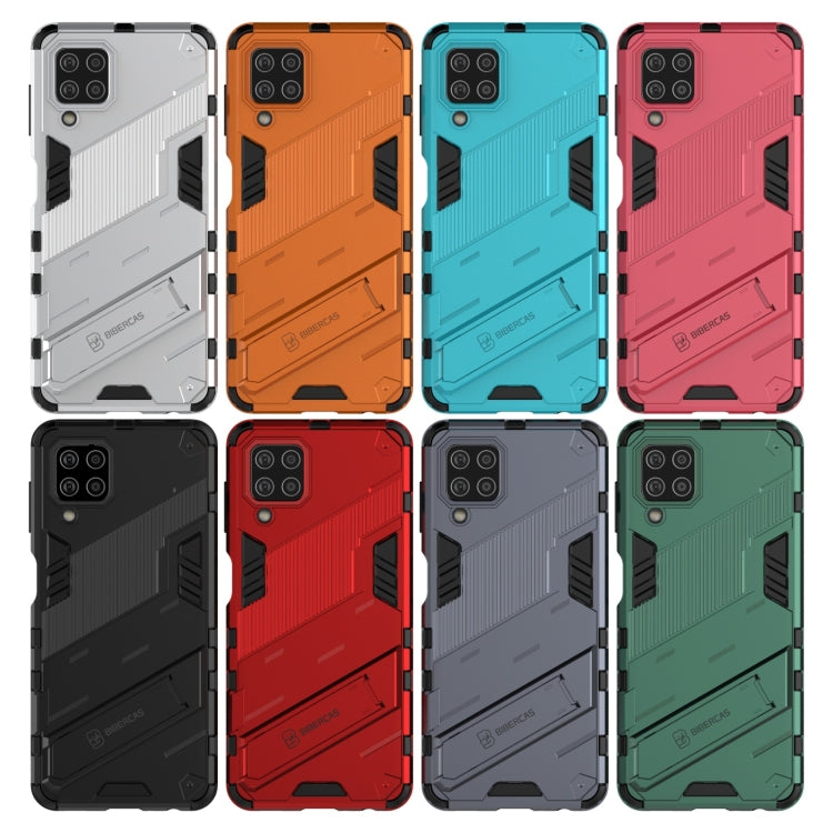 Punk Armor 2 in 1 PC + custodia antiurto in TPU con supporto invisibile, For Samsung Galaxy M32