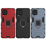 Custodia protettiva antiurto per PC + TPU con supporto per anello magnetico, For Samsung Galaxy M32 Indian Version