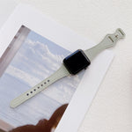 Cinturino di ricambio per cinturino di ricambio in pelle con fibbia inversa a forma di 8 a vita piccola per Apple Watch Series, 7 41mm / 6 & SE & 5 & 4 40mm / 3 & 2 & 1 38mm, 7 45mm / 6 & SE & 5 & 4 44mm / 3 & 2 & 1 42mm