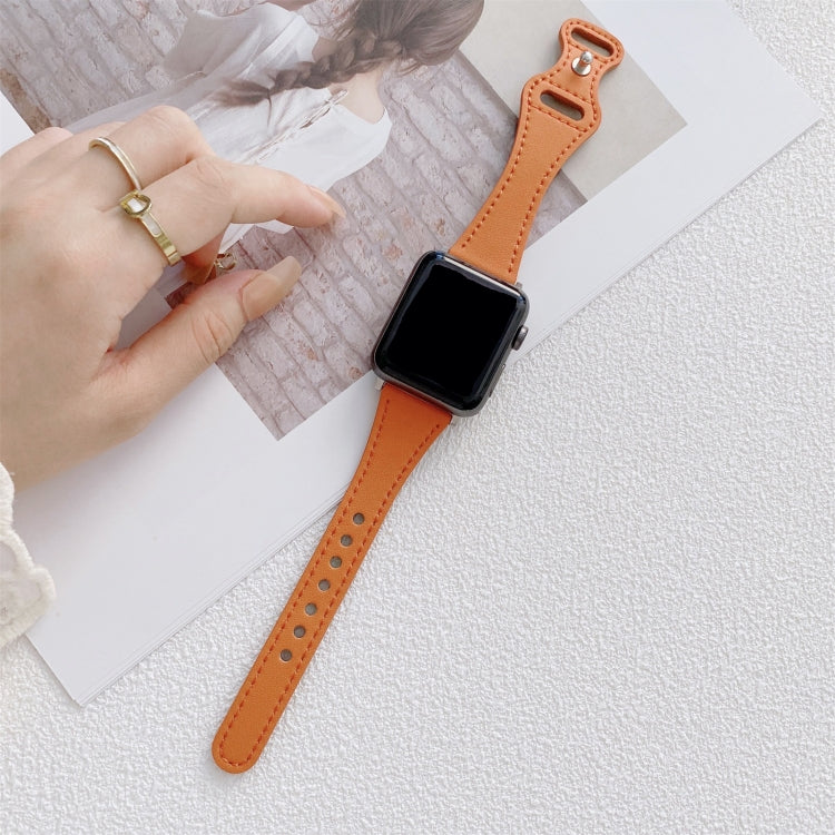 Cinturino di ricambio per cinturino di ricambio in pelle con fibbia inversa a forma di 8 a vita piccola per Apple Watch Series, 7 41mm / 6 & SE & 5 & 4 40mm / 3 & 2 & 1 38mm, 7 45mm / 6 & SE & 5 & 4 44mm / 3 & 2 & 1 42mm
