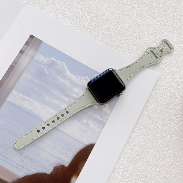 Cinturino di ricambio per cinturino di ricambio in pelle con fibbia inversa a forma di 8 a vita piccola per Apple Watch Series, 7 41mm / 6 & SE & 5 & 4 40mm / 3 & 2 & 1 38mm, 7 45mm / 6 & SE & 5 & 4 44mm / 3 & 2 & 1 42mm
