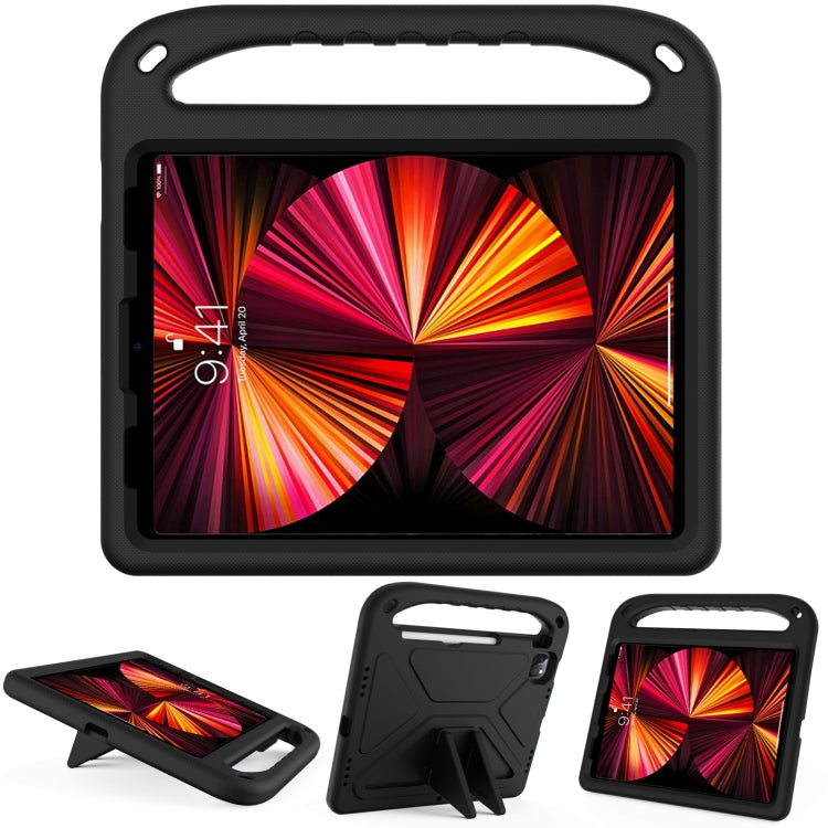 Maniglia Custodia protettiva antiurto portatile in EVA con supporto triangolare, For iPad 10.2 2021 / 2020 / 2019, For iPad Pro 11 2022 / 2021/2020/2018 / iPad Air 2020 / Air 2022 10.9