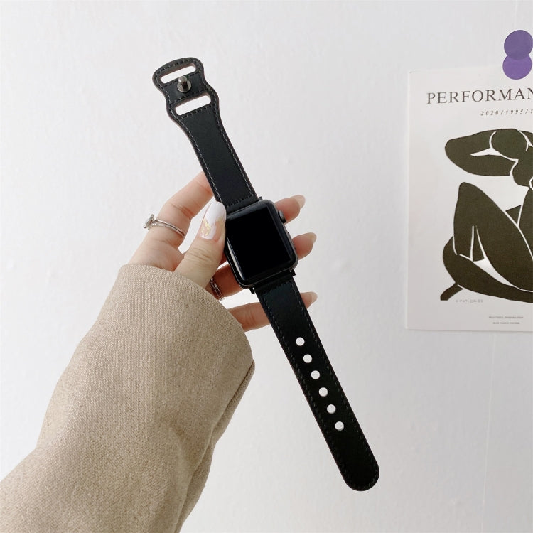 Cinturino in pelle con fibbia 8 per Apple Watch