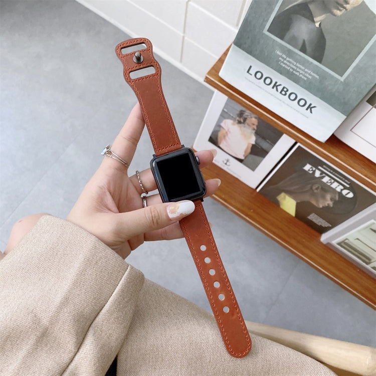 Cinturino in pelle con fibbia 8 per Apple Watch