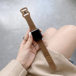 Cinturino in pelle con fibbia 8 per Apple Watch