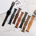 Cinturino in pelle con fibbia 8 per Apple Watch