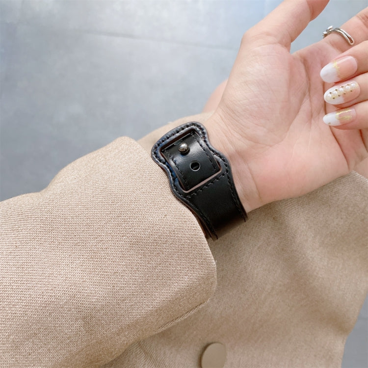 Cinturino in pelle con fibbia 8 per Apple Watch