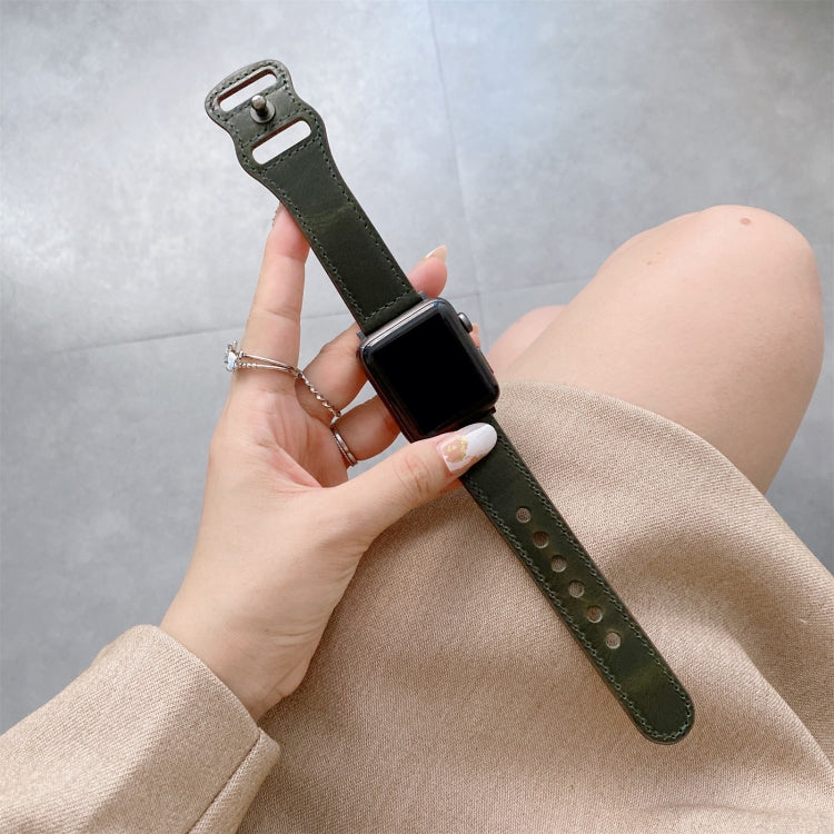 Cinturino in pelle con fibbia 8 per Apple Watch