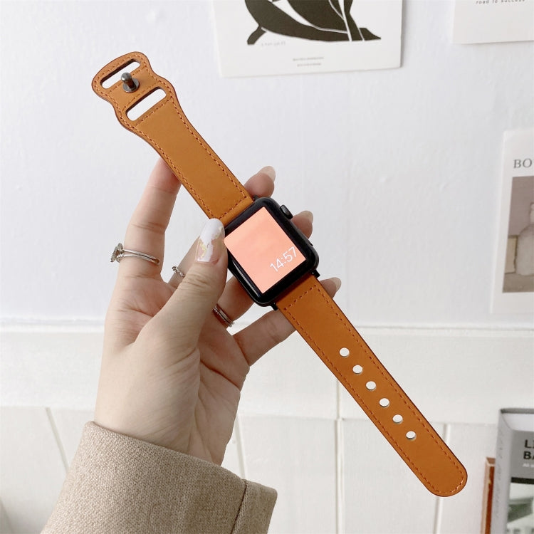 Cinturino in pelle con fibbia 8 per Apple Watch