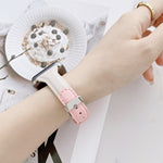 Cinturino di ricambio per cinturino di ricambio in pelle abbinata al colore della vita piccola per la serie Apple Watch, 7 41mm / 6 & SE & 5 & 4 40mm / 3 & 2 & 1 38mm, 7 45mm / 6 & SE & 5 & 4 44mm / 3 & 2 & 1 42mm