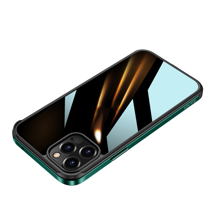 SULADA Struttura in metallo antiurto in alluminio aeronautico + vetro nano + custodia protettiva in TPU, For iPhone 12 Pro, For iPhone 12 Pro Max, For iPhone 11 Pro Max, For iPhone XS / X