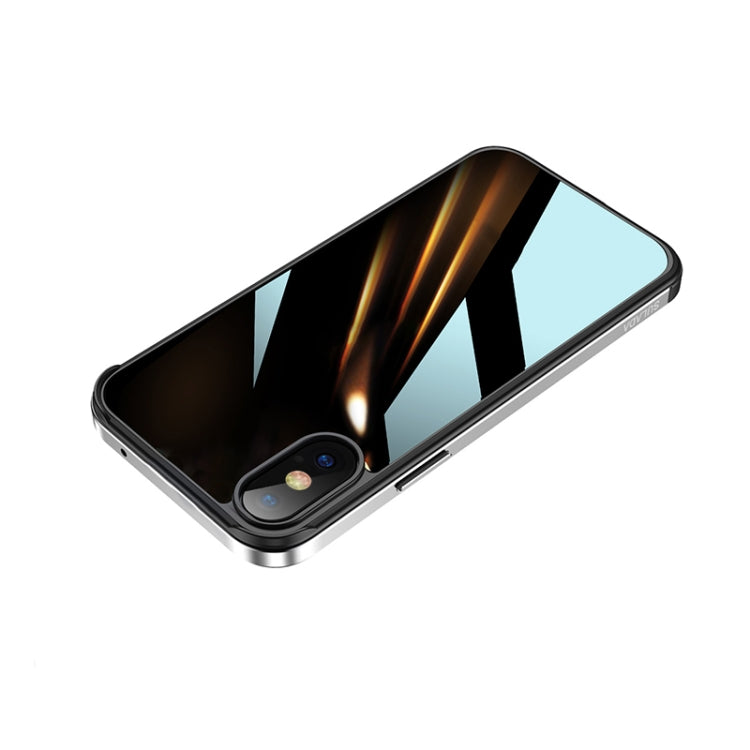 Custodia TPU con struttura in alluminio per iPhone XS e X