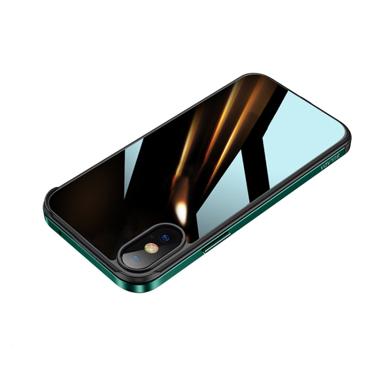 SULADA Struttura in metallo antiurto in alluminio aeronautico + vetro nano + custodia protettiva in TPU, For iPhone XR, For iPhone XS Max