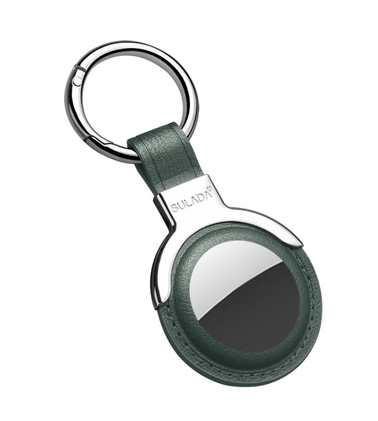 Custodia in pelle con anello portachiavi per AirTag