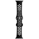 Cinturino di ricambio in silicone liquido bicolore con fibbia a farfalla per Apple Watch Series, 7 41mm / 6 & SE & 5 & 4 40mm / 3 & 2 & 1 38mm