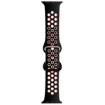 Cinturino di ricambio in silicone liquido bicolore con fibbia a farfalla per Apple Watch Series, 7 41mm / 6 & SE & 5 & 4 40mm / 3 & 2 & 1 38mm
