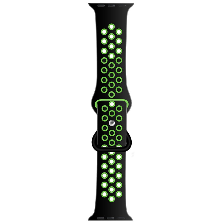 Cinturino di ricambio in silicone liquido bicolore con fibbia a farfalla per Apple Watch Series, 7 41mm / 6 & SE & 5 & 4 40mm / 3 & 2 & 1 38mm