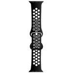Cinturino di ricambio in silicone liquido bicolore con fibbia a farfalla per Apple Watch Series, 7 45mm / 6 & SE & 5 & 4 44mm / 3 & 2 & 1 42mm