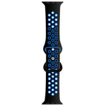 Cinturino di ricambio in silicone liquido bicolore con fibbia a farfalla per Apple Watch Series, 7 45mm / 6 & SE & 5 & 4 44mm / 3 & 2 & 1 42mm