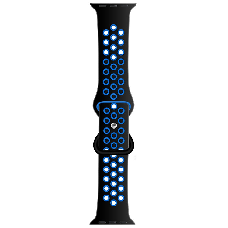 Cinturino di ricambio in silicone liquido bicolore con fibbia a farfalla per Apple Watch Series, 7 45mm / 6 & SE & 5 & 4 44mm / 3 & 2 & 1 42mm