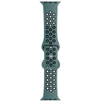 Cinturino di ricambio in silicone liquido bicolore con fibbia a farfalla per Apple Watch Series, 7 45mm / 6 & SE & 5 & 4 44mm / 3 & 2 & 1 42mm