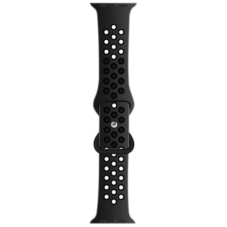 Cinturino di ricambio in silicone liquido bicolore con fibbia a farfalla per Apple Watch Series, 7 45mm / 6 & SE & 5 & 4 44mm / 3 & 2 & 1 42mm